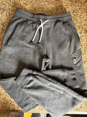 GOAT USA Men's Gray Fleece Jogger Sweatpants